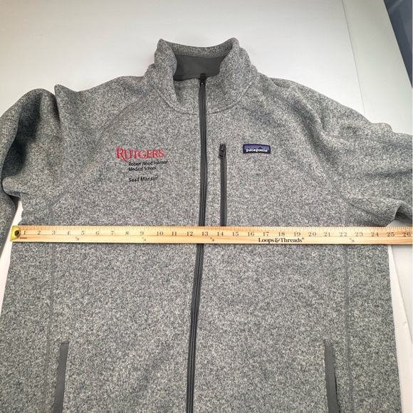 NEW Patagonia Better Sweater Men's XL Gray Fleece Gorpcore Full Zip Logo Rutgers - Picture 10 of 16